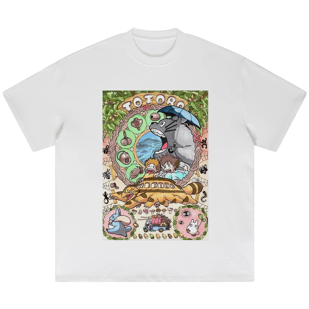 Studio Ghibli Totoro's Forest Oversized Graphic T-Shirt