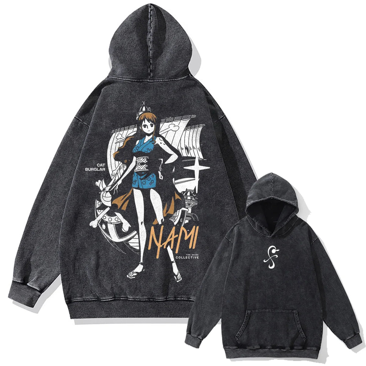 One Piece Cat Burglar's Charm Vintage Hoodie