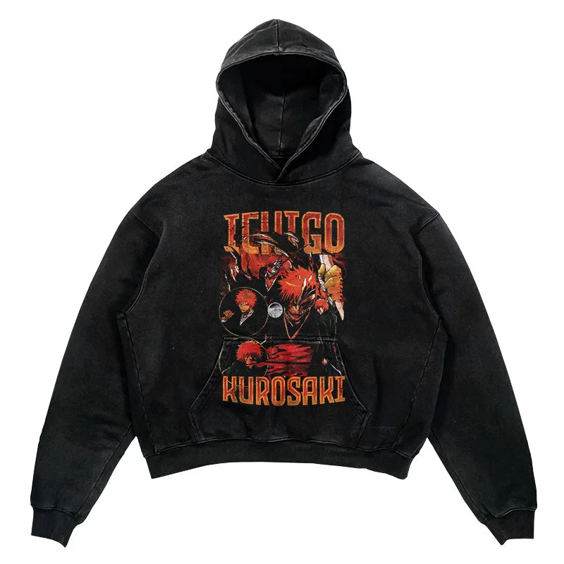 Bleach Warrior's Pride Oversized Vintage Hoodie