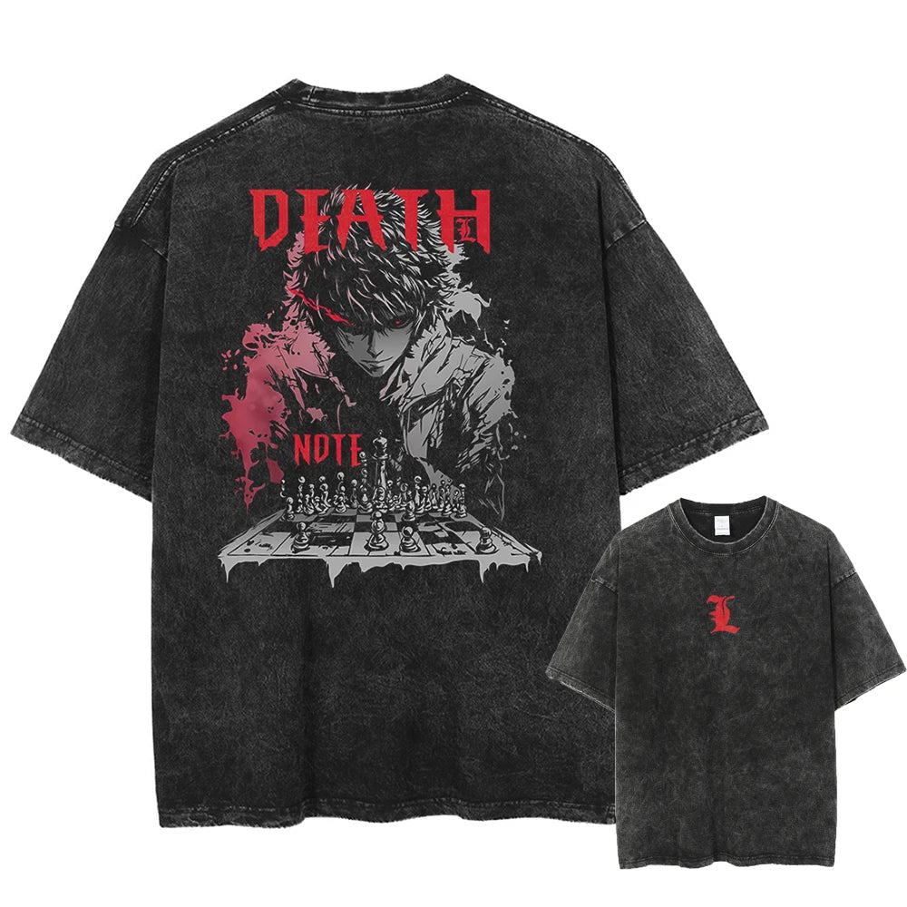 Light Death Note Merch Death Note Light's Mind Vintage T-Shirt