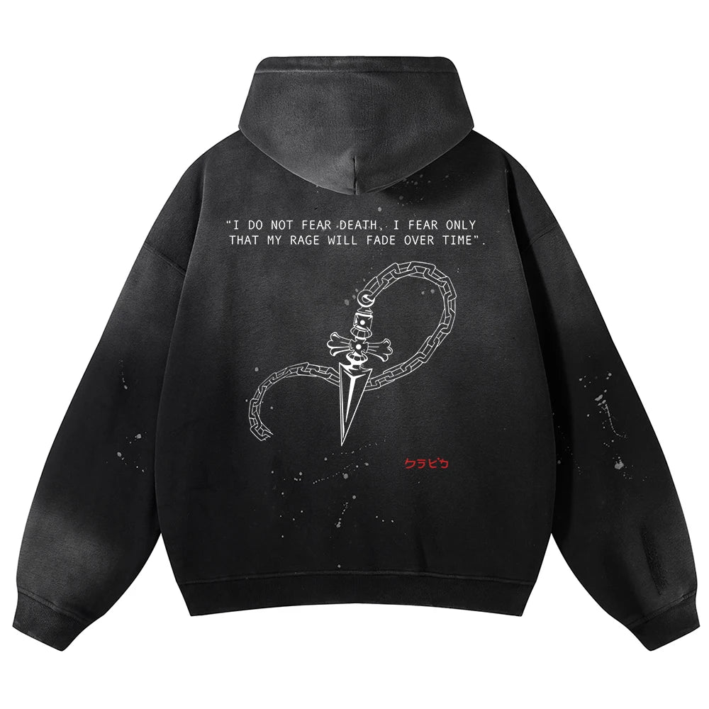 Hunter x Hunter Kurapika's Vengeance Oversized Vintage Hoodie