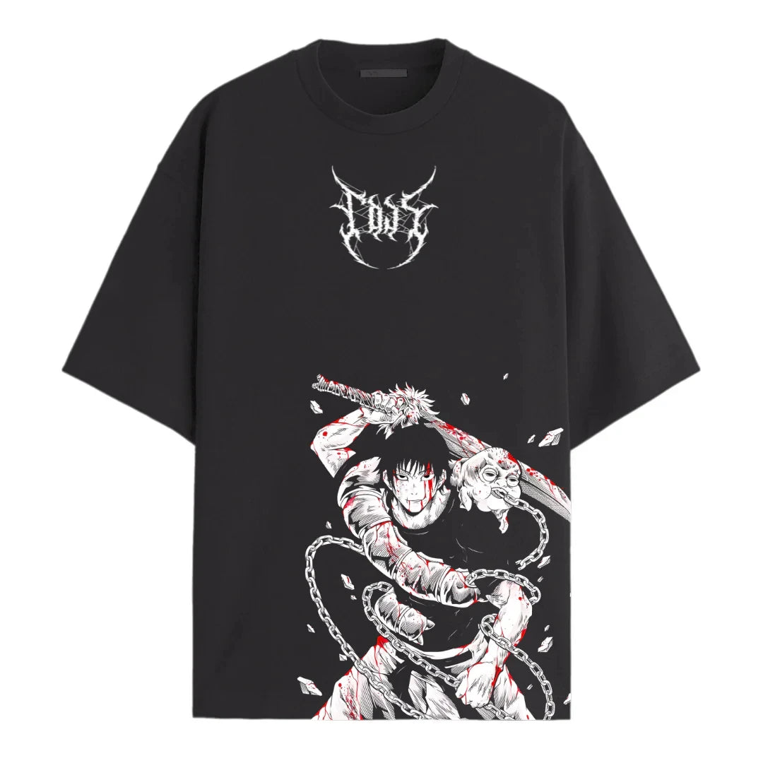 Jujutsu Kaisen Toji's Weapon Oversized Graphic T-Shirt