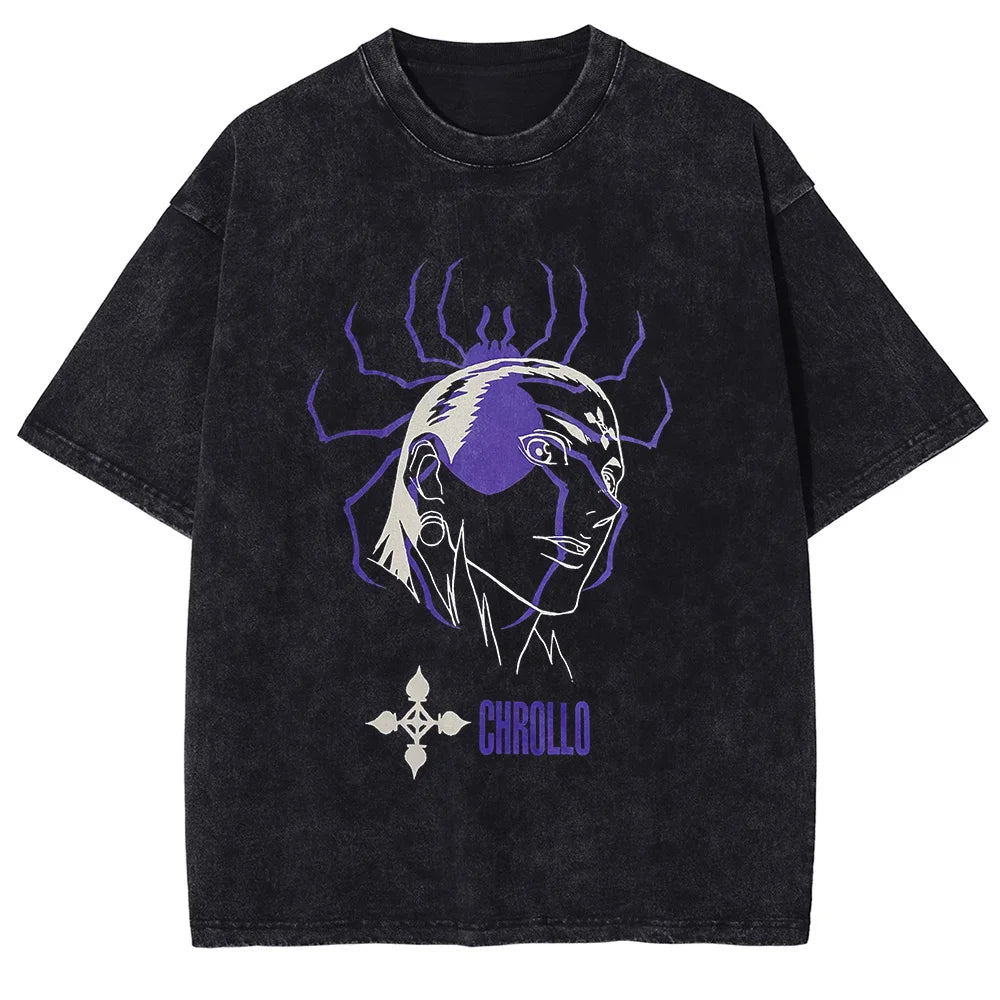 Hunter x Hunter Spider's Web Oversized Vintage T-Shirt
