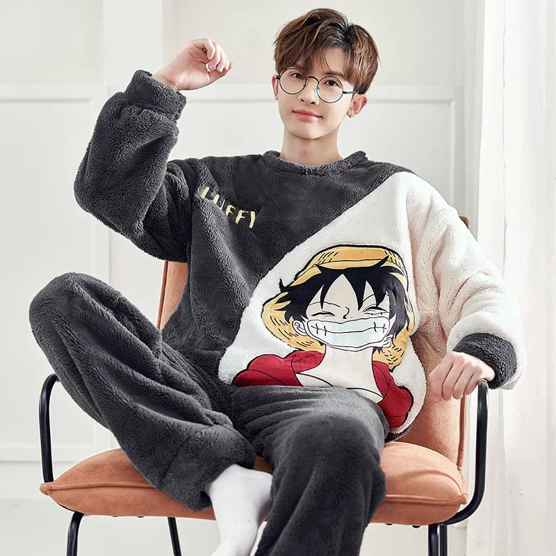 One Piece Luffy's Journey Fleece Longsleeve Sweater