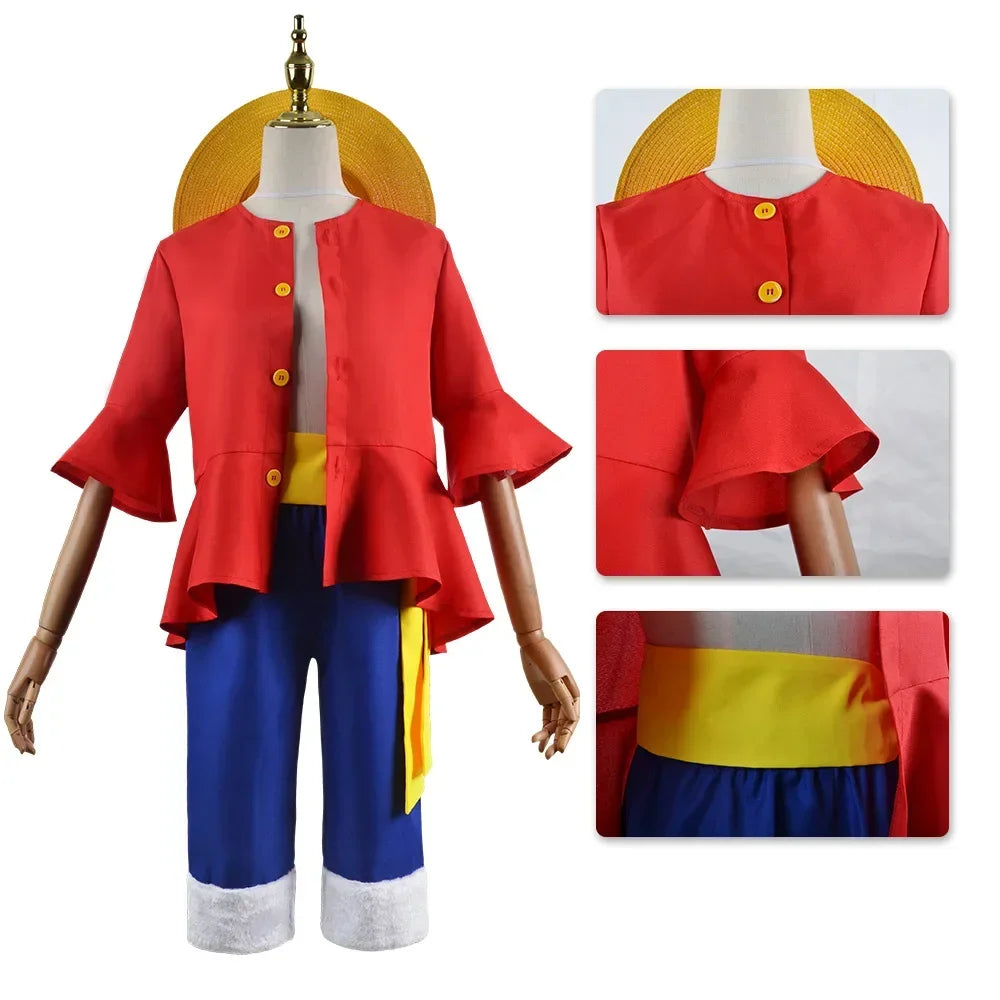 One Piece Luffy Strawhat Pirate Cosplay & Halloween Costume