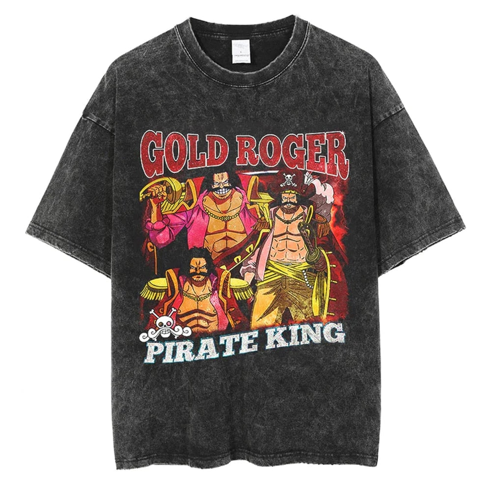 One Piece Pirate King Vintage T-Shirt