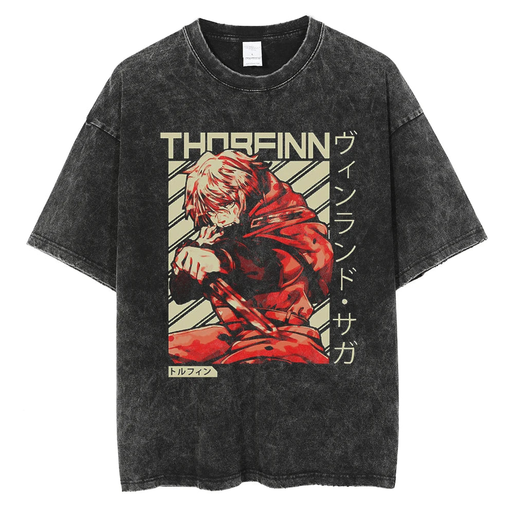 Vinland Saga Thorfinn's Legacy Oversized Vintage T-Shirt