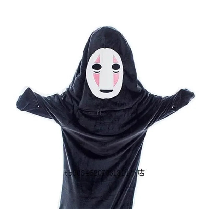 Spirited Away Kaonashi Wearable Cozy Blanket