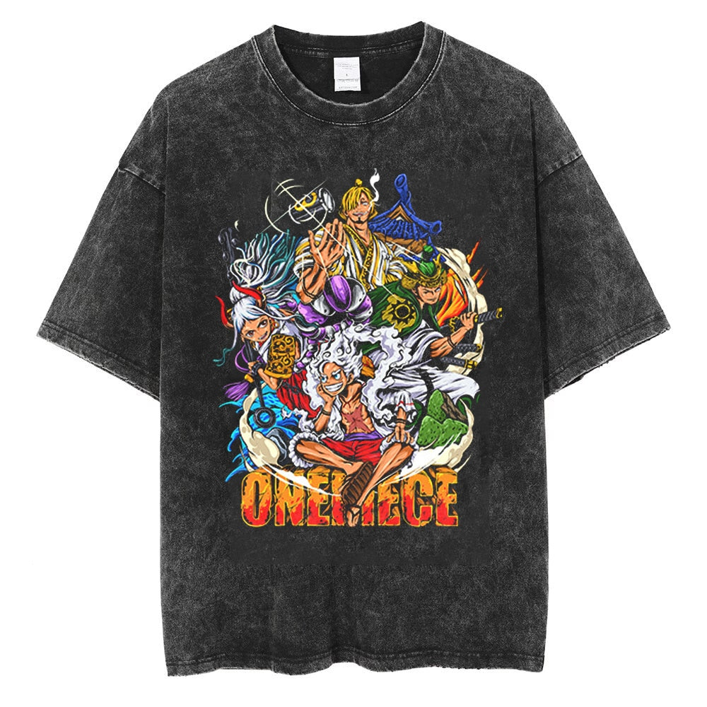 One Piece Pirate Spirit Vintage T-Shirt