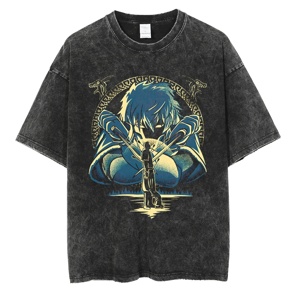 Vinland Saga Warrior's Path Oversized Vintage T-Shirt