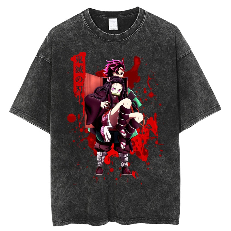 Demon Slayer Tanjiro x Nezuko Vintage T-Shirt