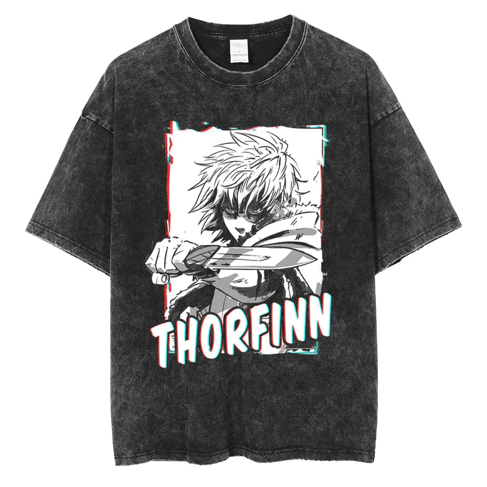 Vinland Saga Thorfinn's Might Oversized Vintage T-Shirt