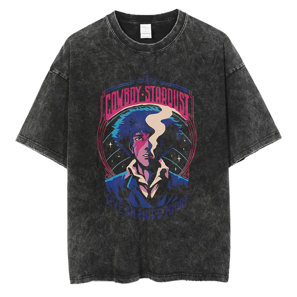 Cowboy Bebop Spike's Space Oversized Vintage T-Shirt