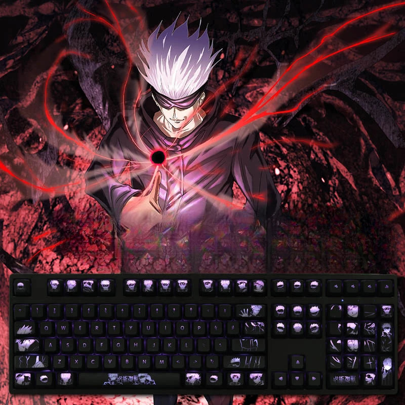 Jujutsu Kaisen Gojo Domain Expansion Key Cap Set (104 Key) for Mechanical Keyboard