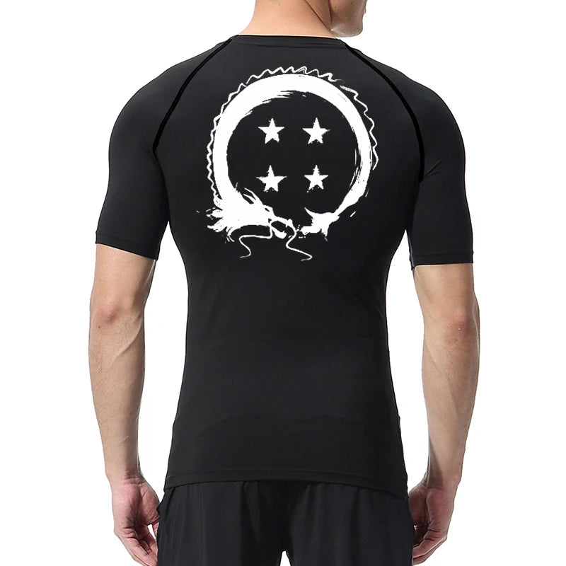 Dragon Ball Z Shenron Dragon Wish Compression Rash Guard Shirt