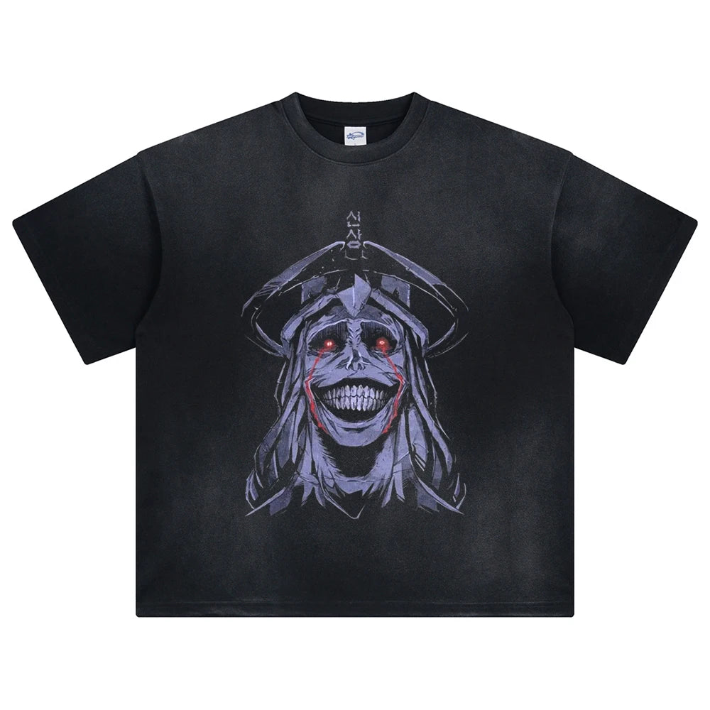 Solo Leveling Demon Reaper Oversized Vintage T-Shirt