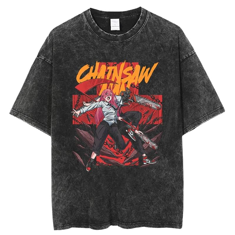Chainsaw Man Power Scythe Vintage T-Shirt