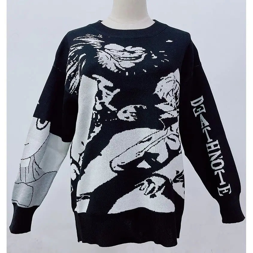 Death Note The Power of the Shinigami Oversized Handknit Sweater