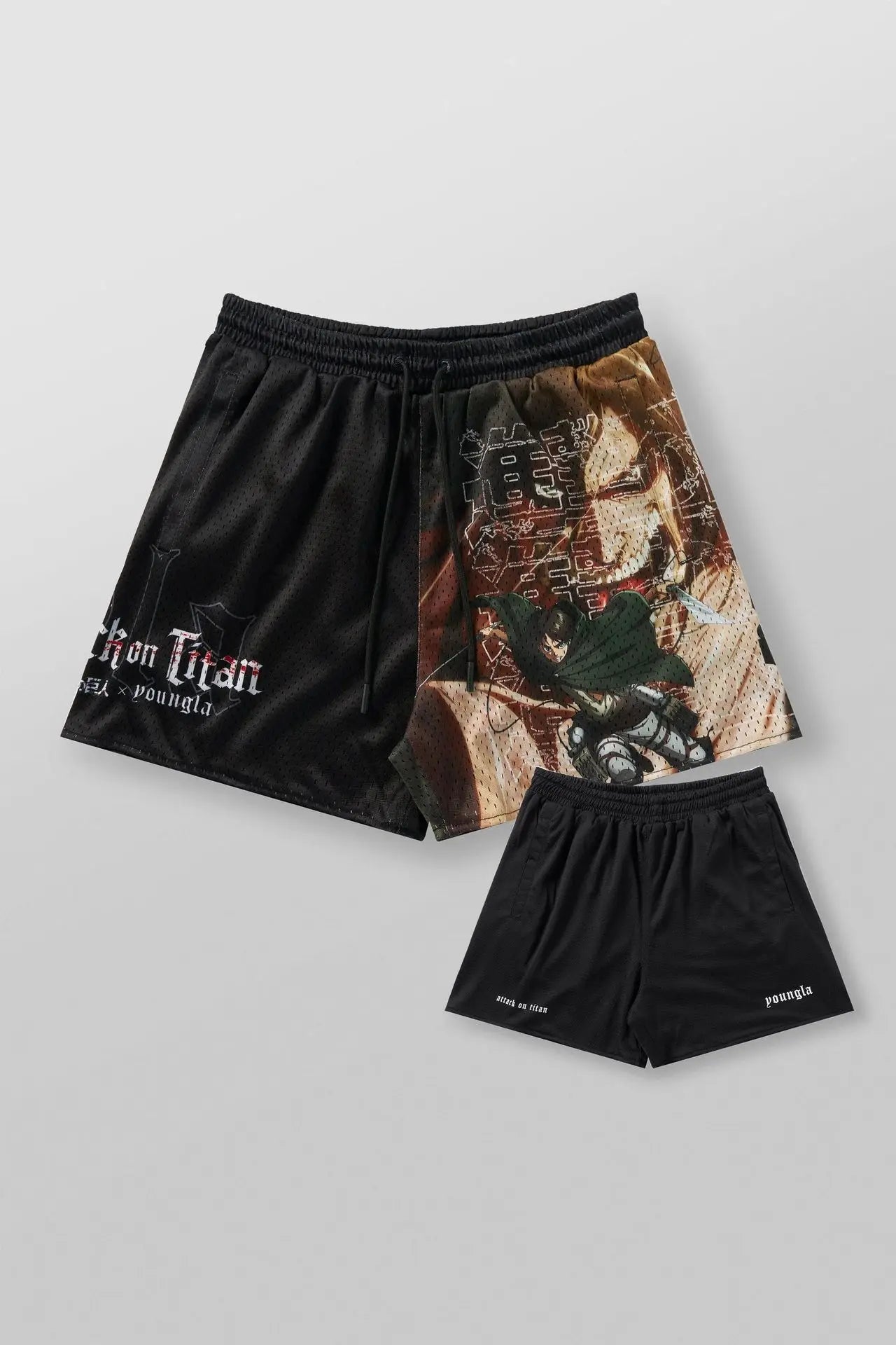 Attack on Titan Eren's Power Gym Shorts