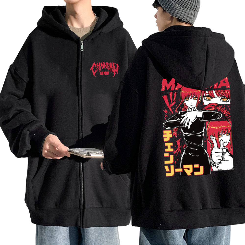 Chainsaw Man Ruthless Makima Full Zip Hoodie