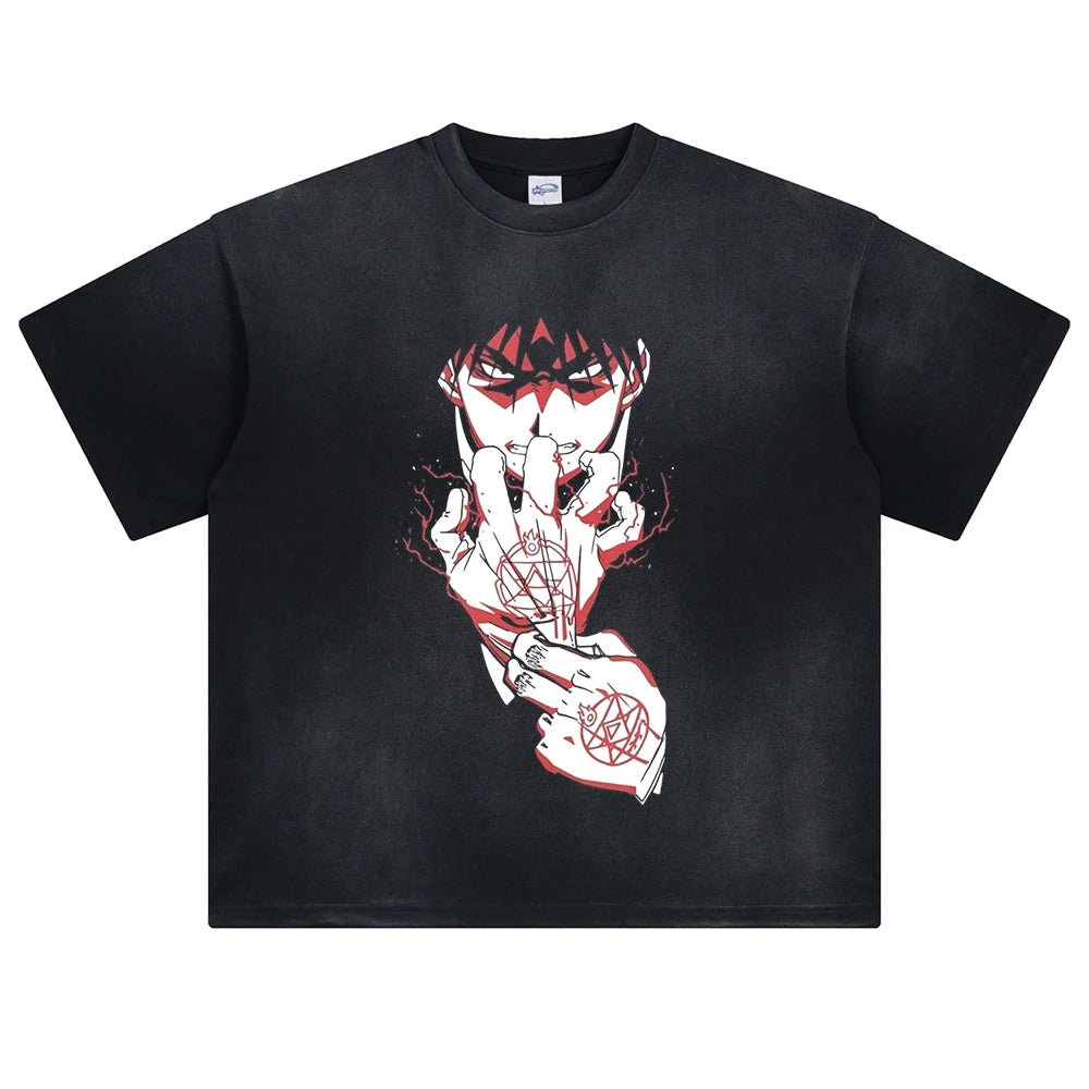 Hellsing Alucard's Hunt Oversized Vintage T-Shirt