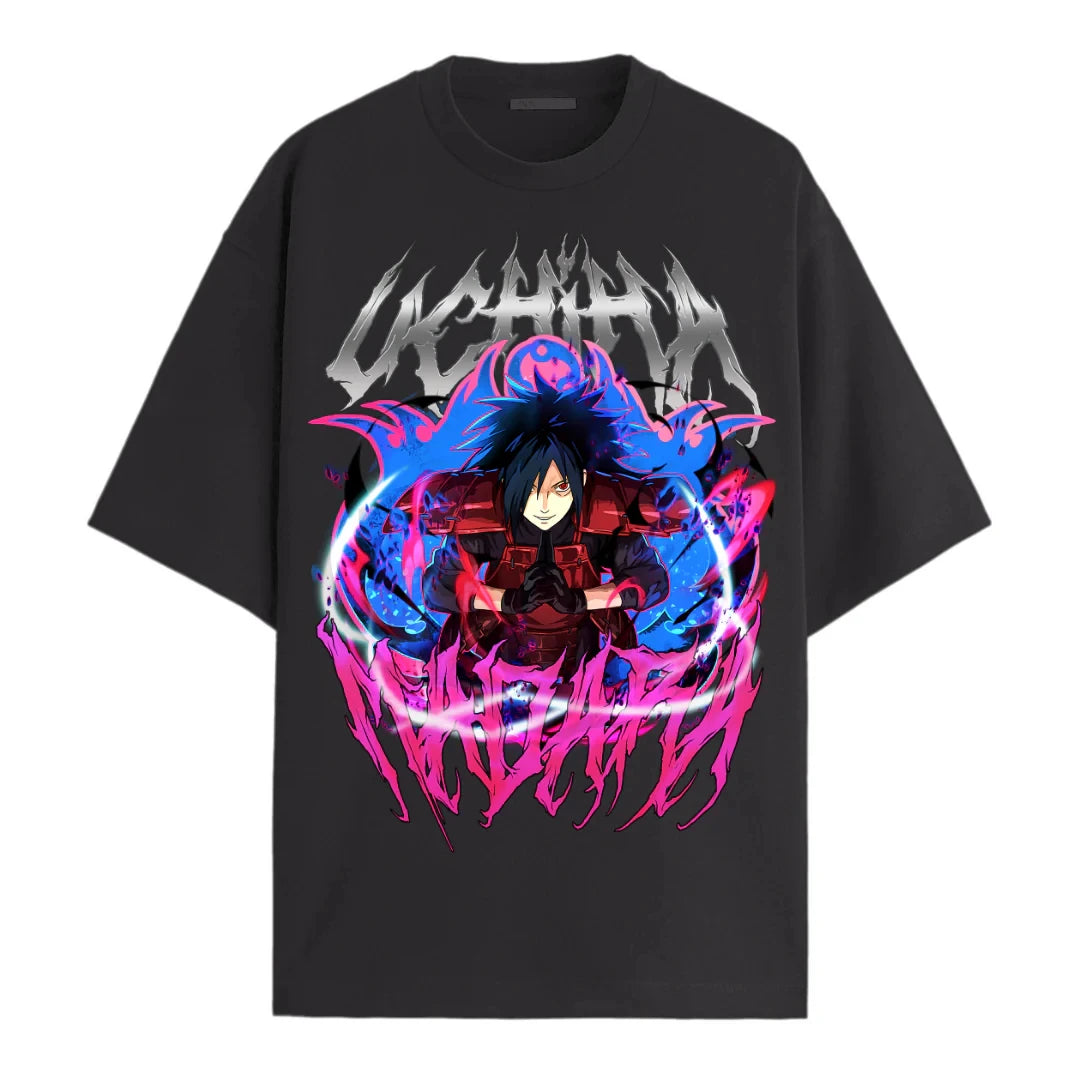 Naruto Uchiha's Clan Oversized Graphic T-Shirt