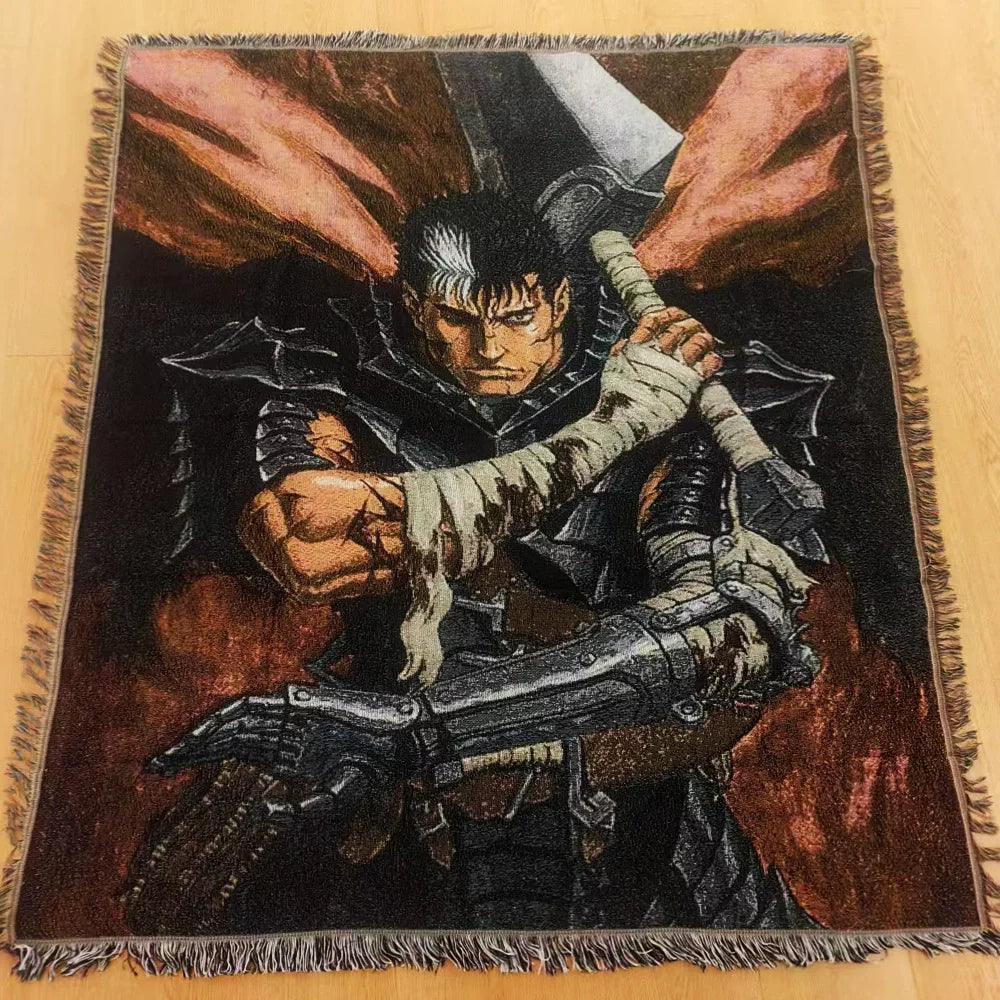 Berserk Guts Demon Hunter's Path Tapestry Blanket