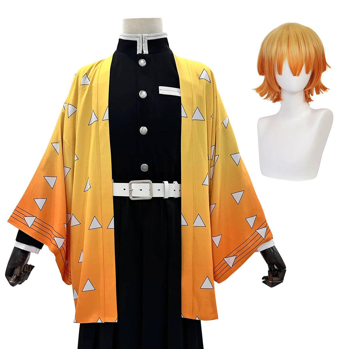 Demon Slayer Agatsuma Zenitsu Cosplay & Halloween Costume