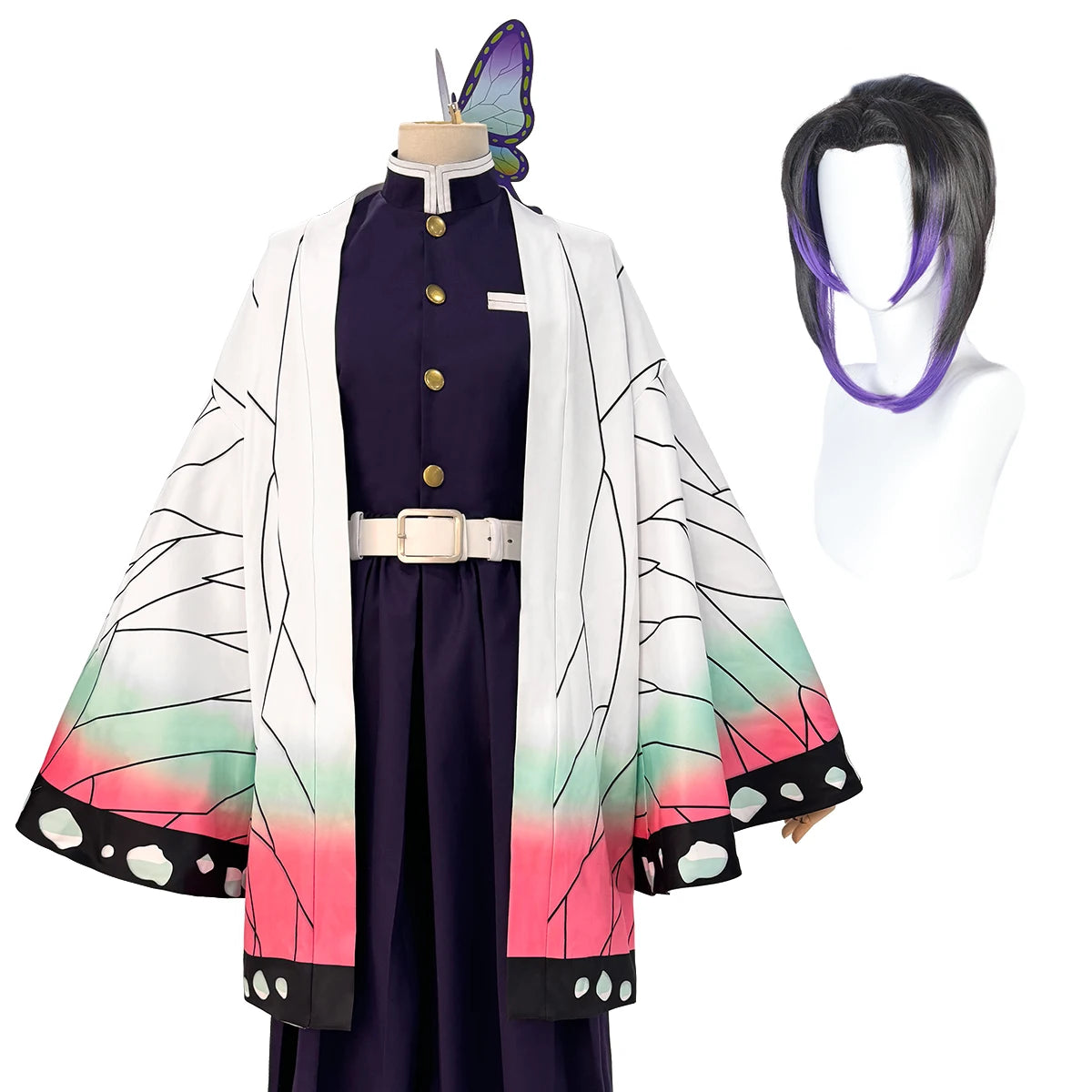 Demon Slayer Kochou Shinobu Cosplay & Halloween Costume