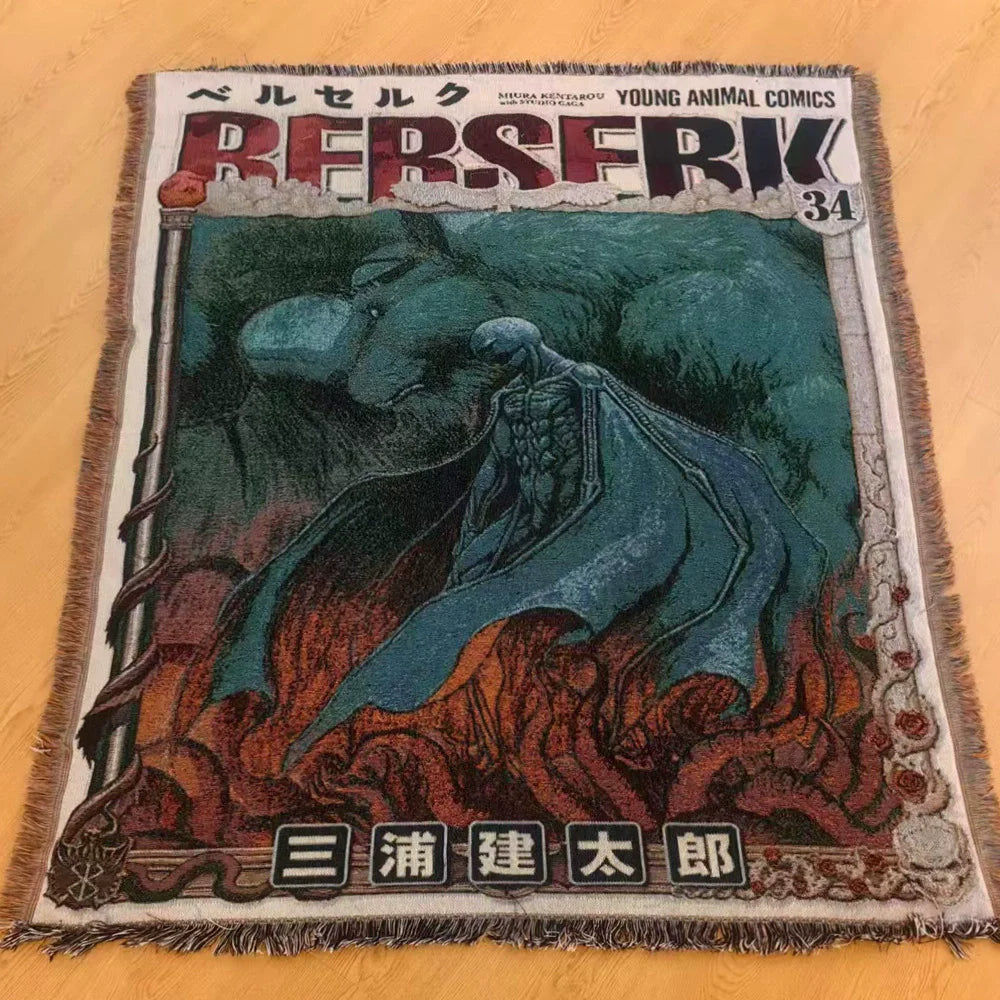 Berserk Guts Dragon Slayer Wielder Tapestry Blanket