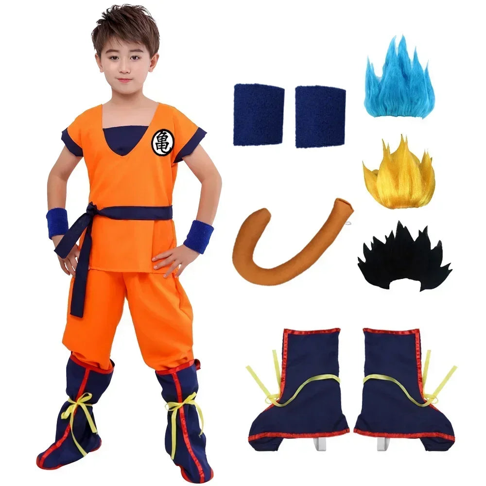 Dragon Ball Goku Super Saiyana Cosplay & Halloween Kids Costume