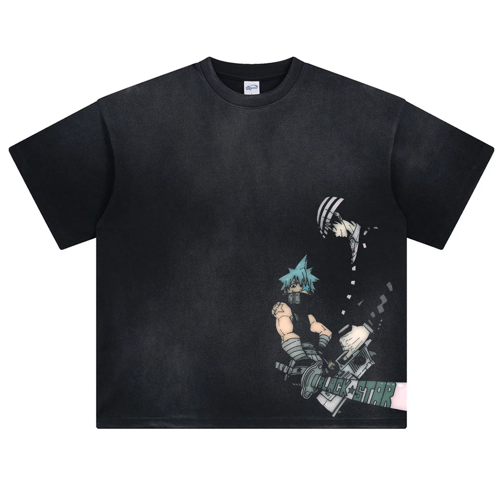 Soul Eater Star's Ultimate Oversized Vintage T-Shirt