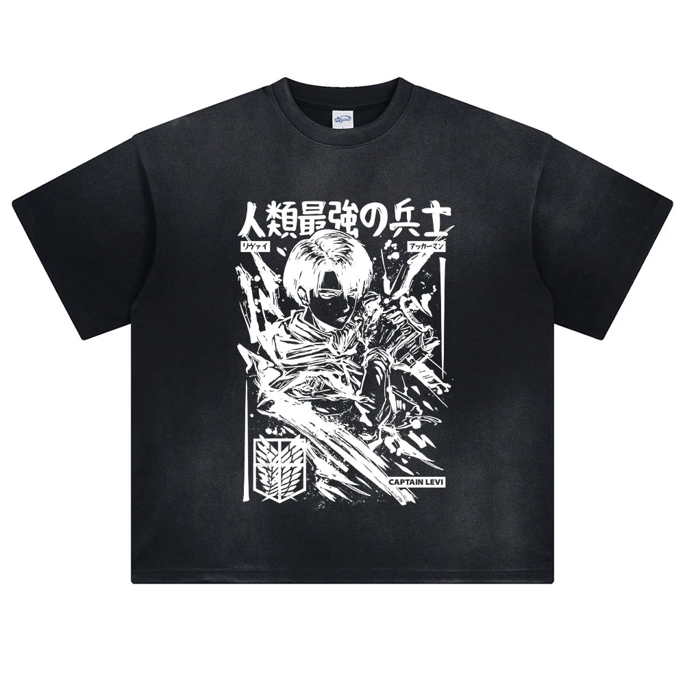 Attack on Titan Levi's Fury Oversized Vintage T-Shirt