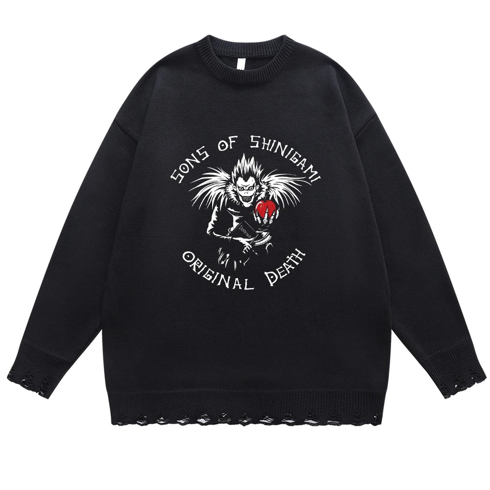 Death Note Ryuk's Shadow Handknit Sweater