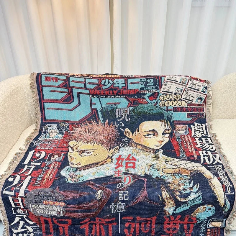 Jujutsu Kaisen Yuji & Yuta Cursed Warriors Tapestry Blanket