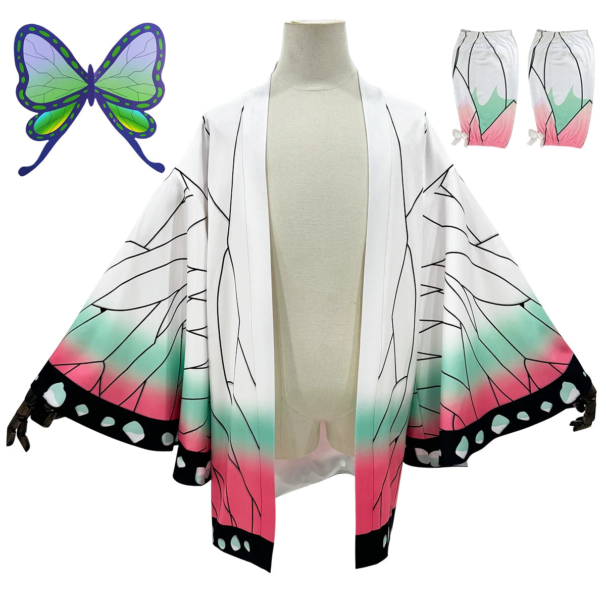 Demon Slayer Shinobu Kimono Cosplay & Halloween Costume