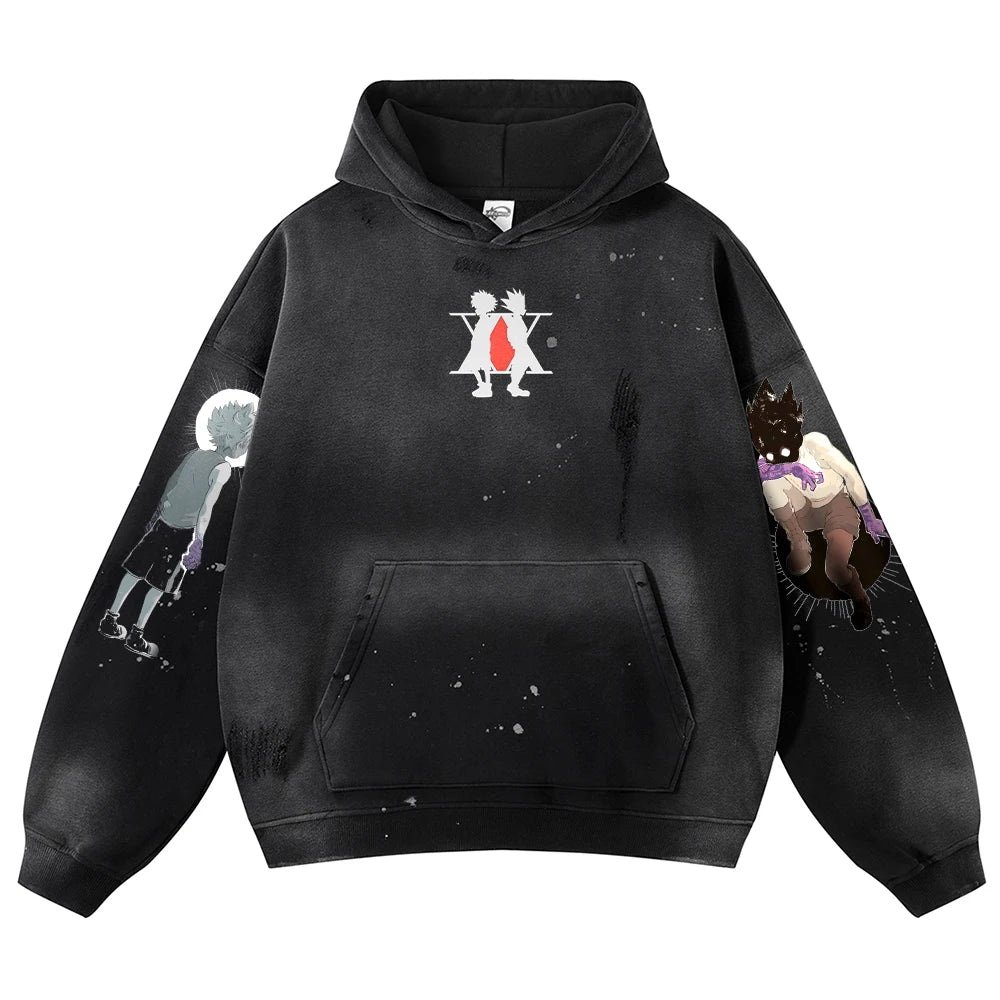 Hunter x Hunter Hunter's Mark Oversized Vintage Hoodie