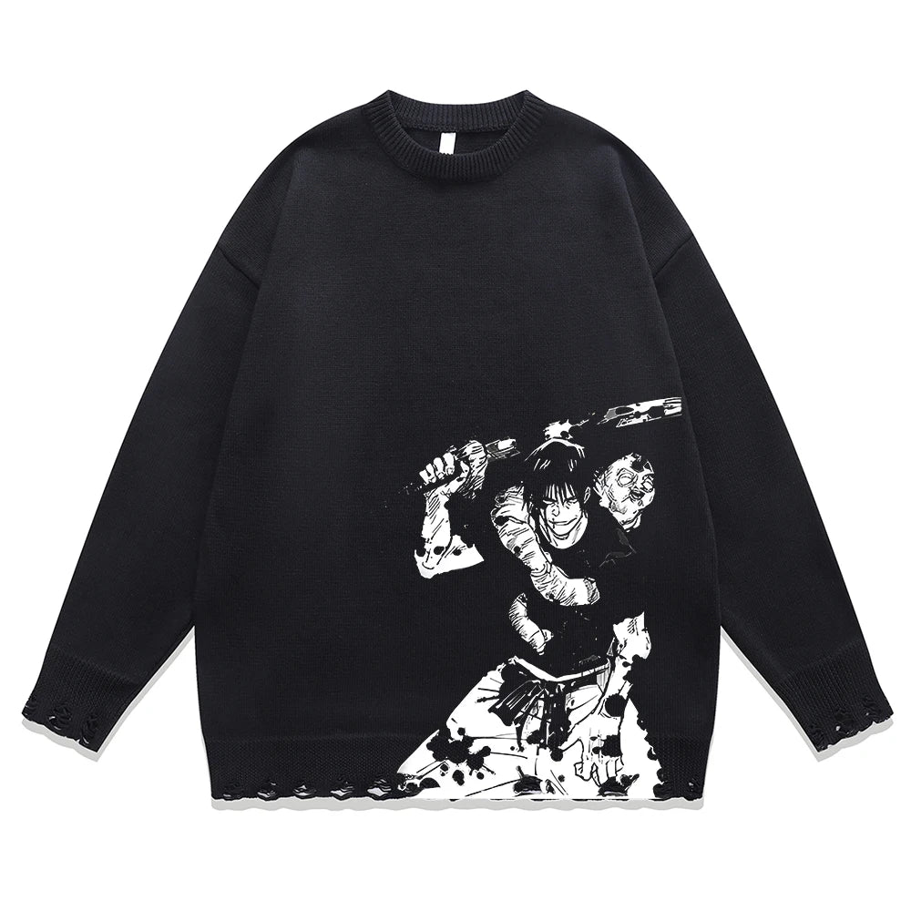 Jujutsu Kaisen Toji's Technique Longsleeve Crewneck Sweater