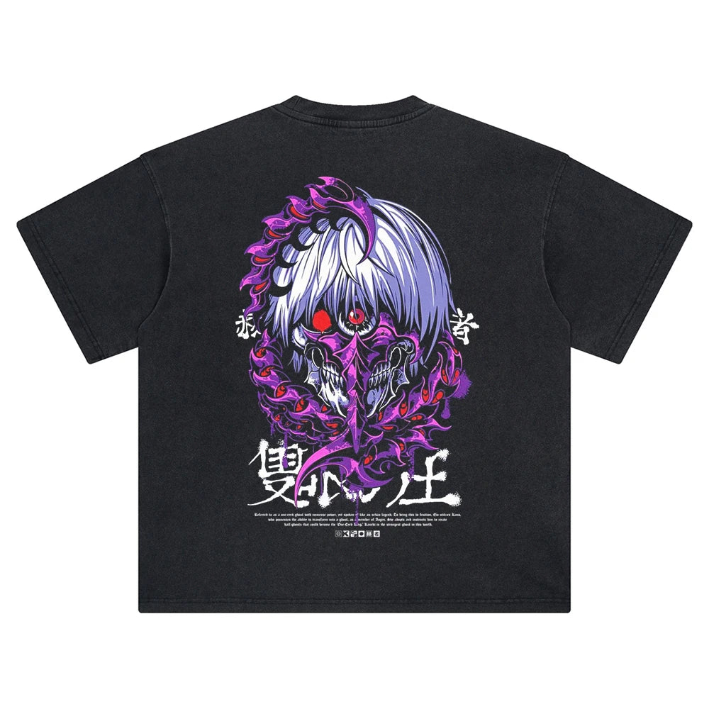 Tokyo Ghoul Kaneki's Duality Oversized Vintage T-Shirt