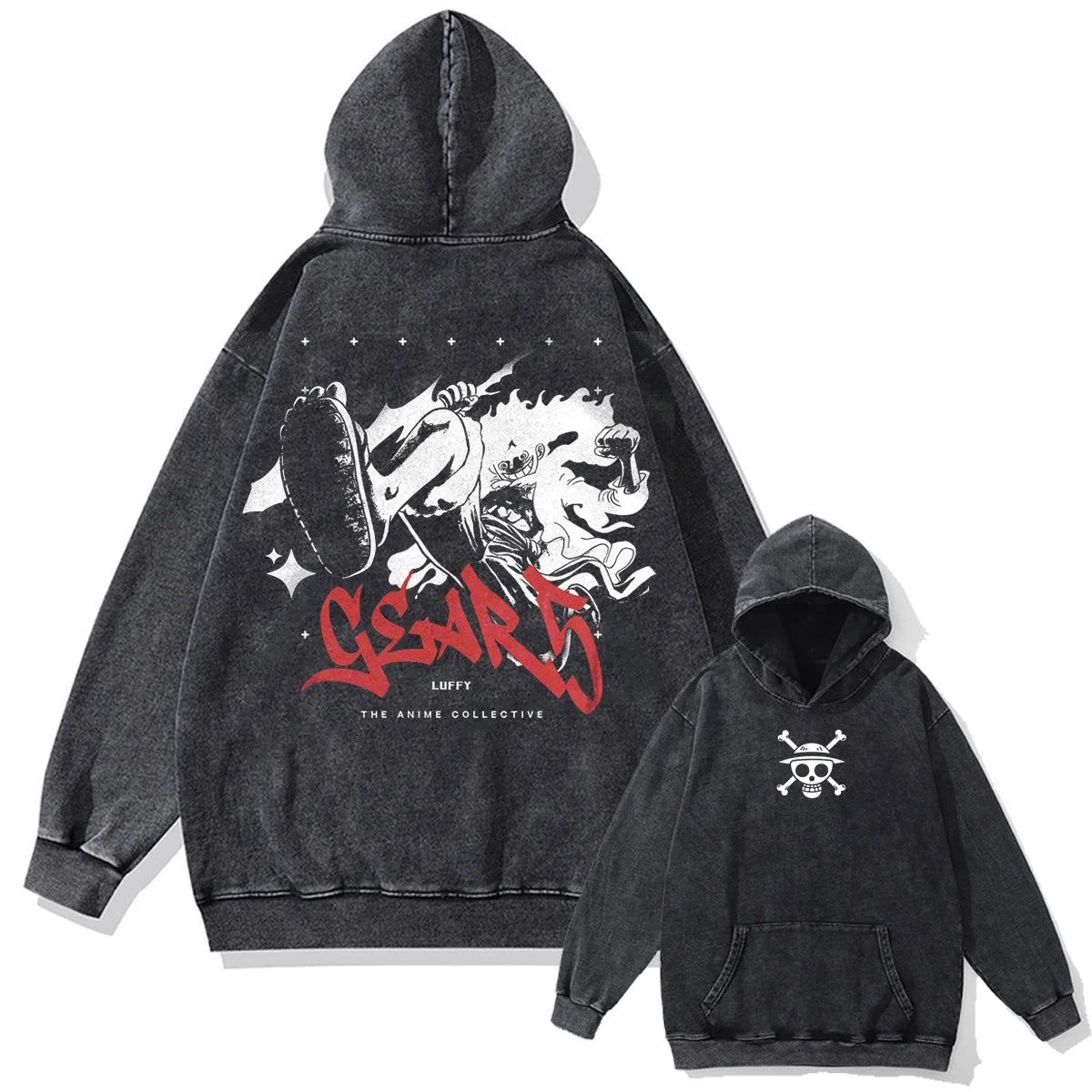 One Piece Nika Liberation Vintage Hoodie
