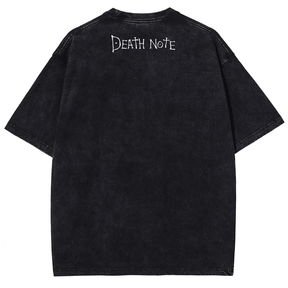 Light Death Note Merch Death Note Light's Laughter Oversized Vintage Shirt