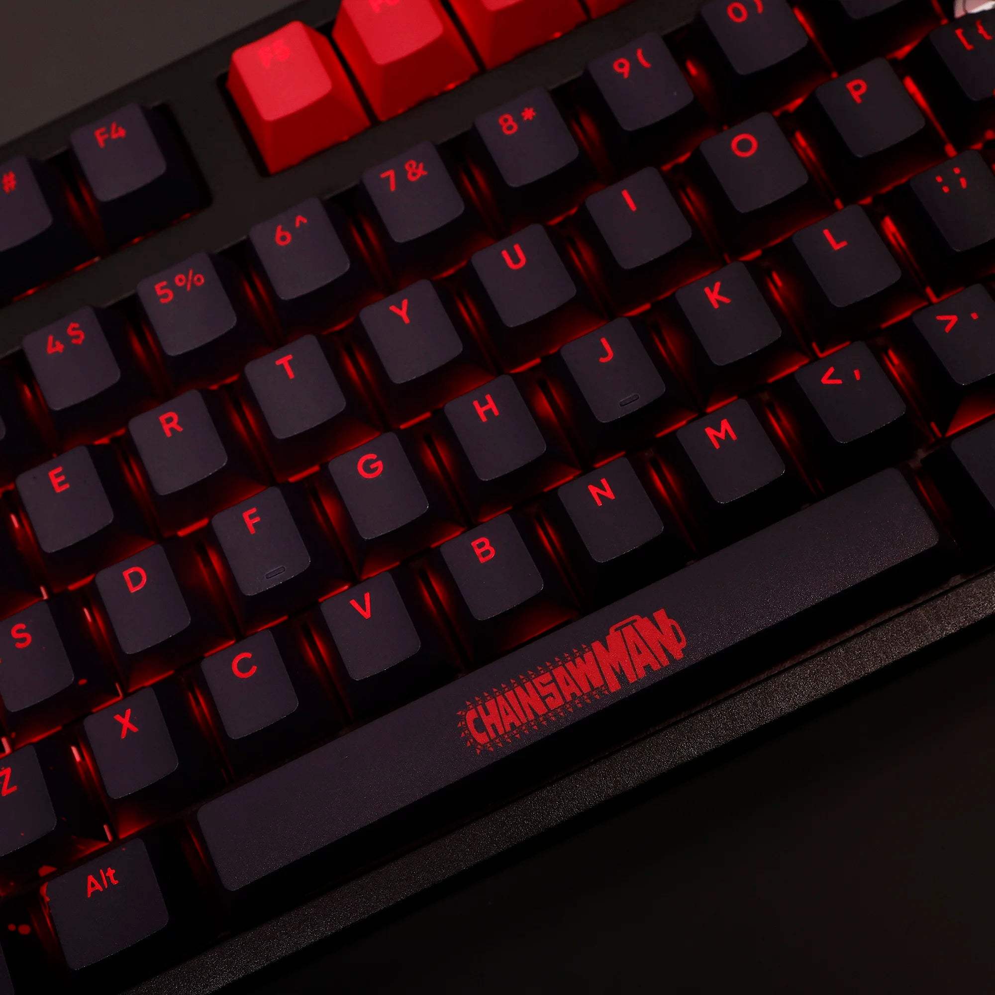 Chainsaw Man Black/Red 108 Pc. Mechanical Keyboard Keycap Set