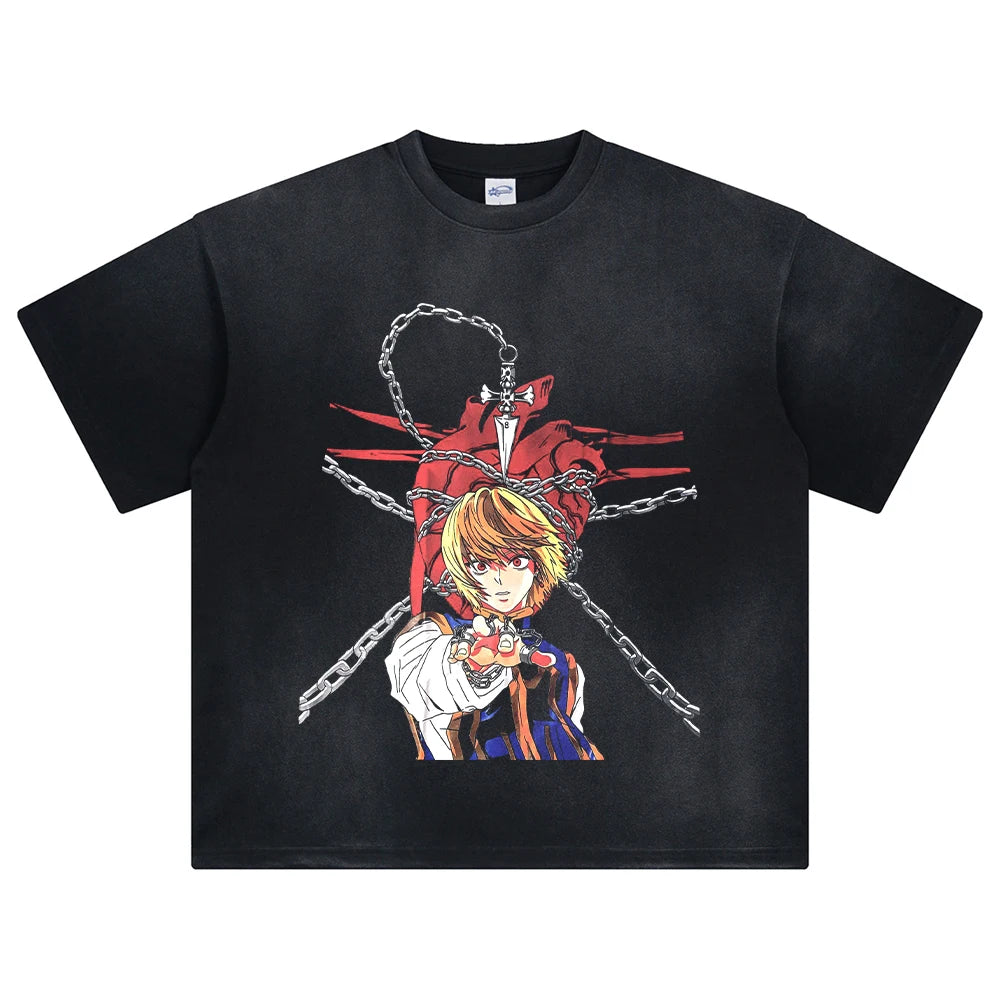 Hunter x Hunter Kurapika's Chain Oversized Vintage T-Shirt