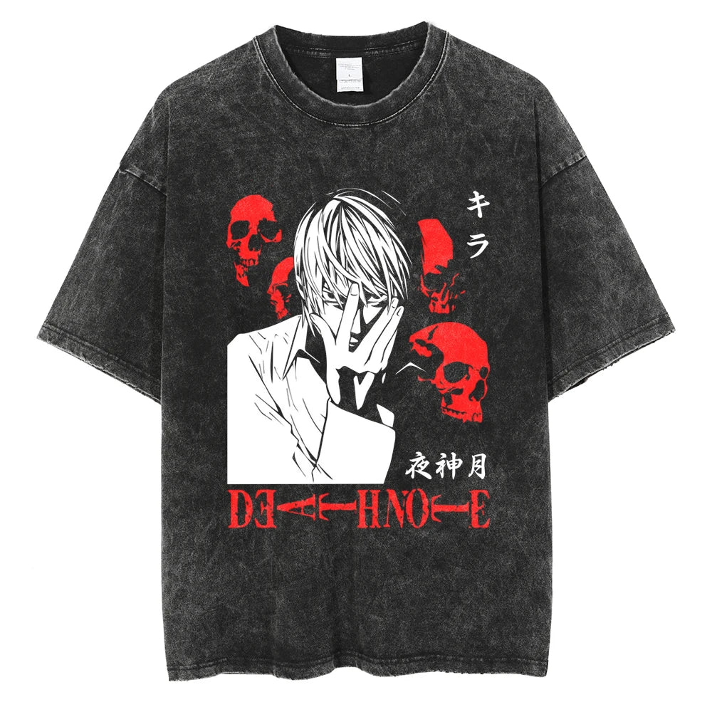 Light Death Note Merch Death Note Light's Justice Vintage T-Shirt