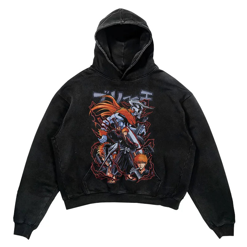 Bleach Soul's Journey Oversized Vintage Hoodie