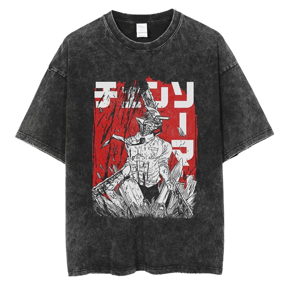 Chainsaw Man Rage Vintage T-Shirt