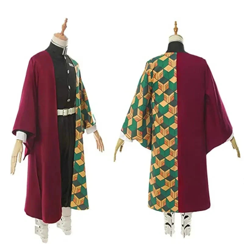 Demon Slayer Giyu Tomioka Cosplay Costume For Kids & Adults