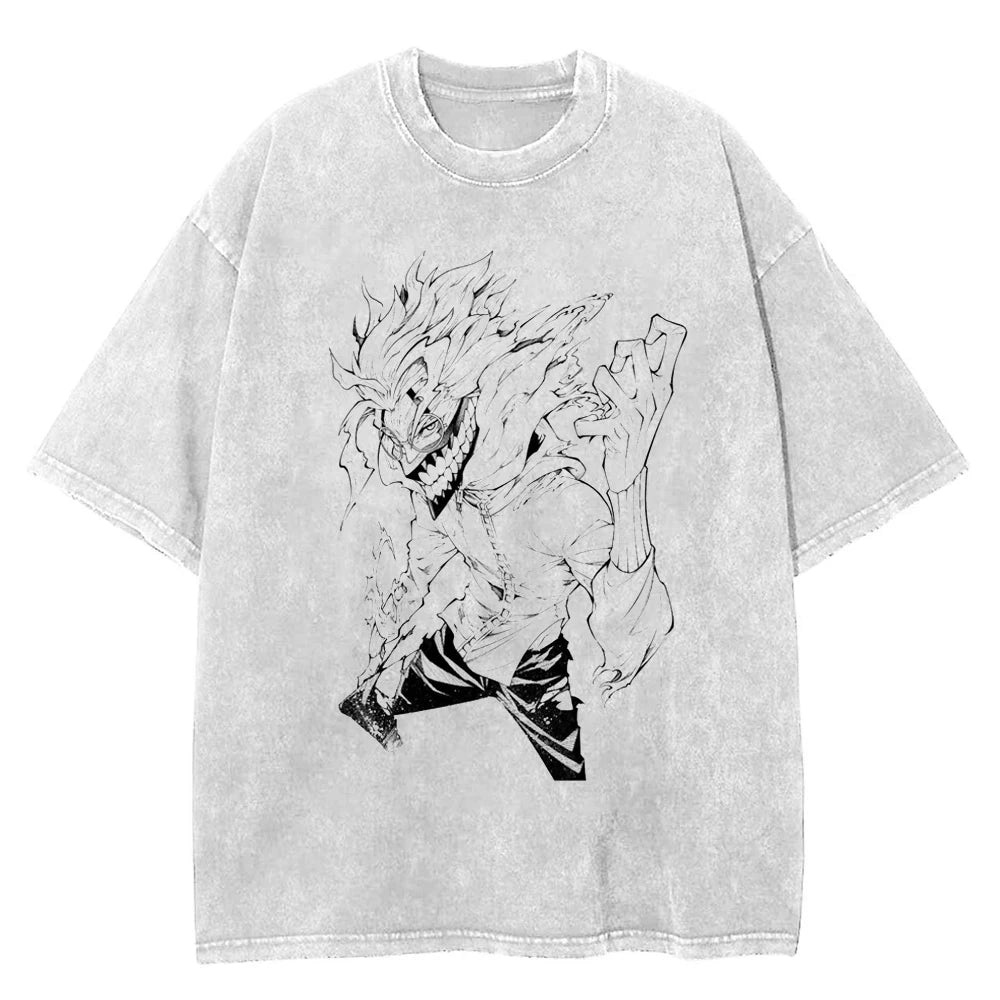 Dandadan Okarun's Power Oversized Vintage T-Shirt