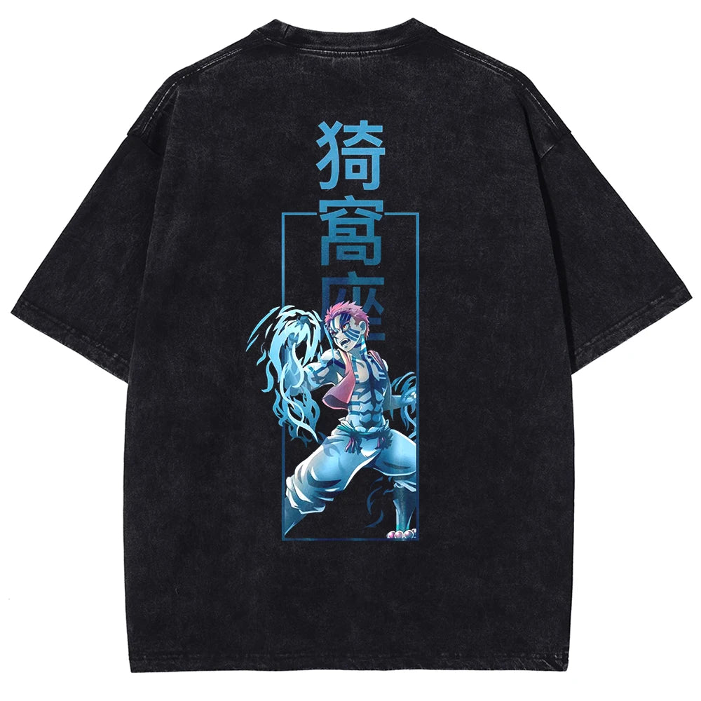 Demon Slayer Akaza's Demons Oversized Vintage T-Shirt