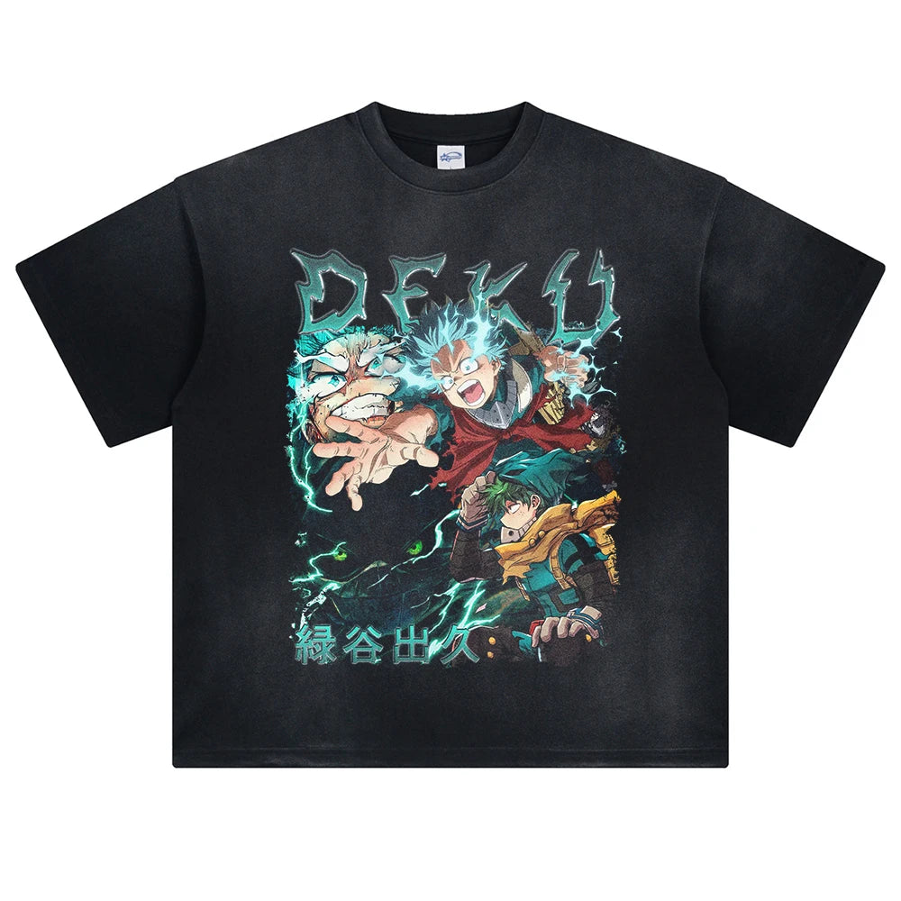 My Hero Academia Deku's Power Oversized Vintage T-Shirt